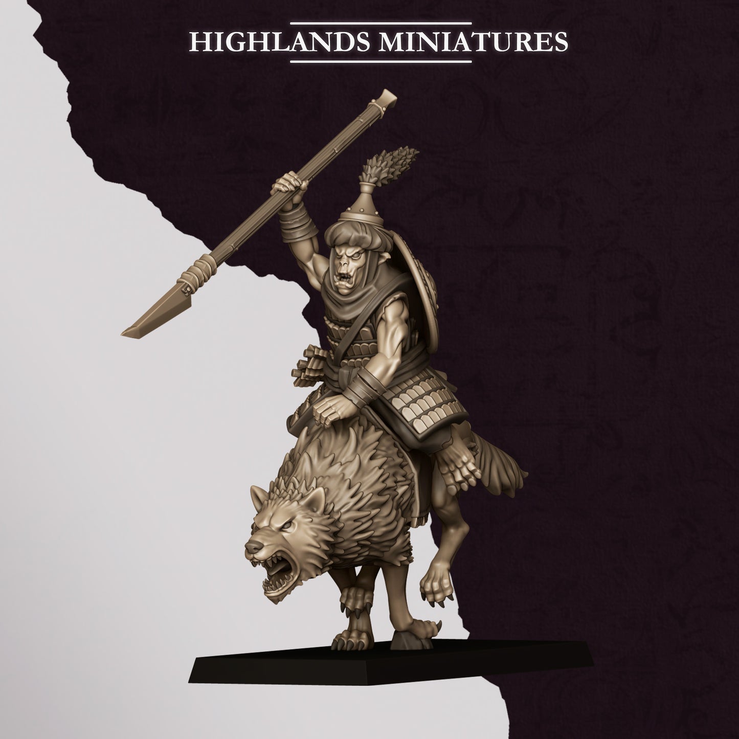 Hobgoblin Riders miniature (Sculpted by Highland Miniatures)