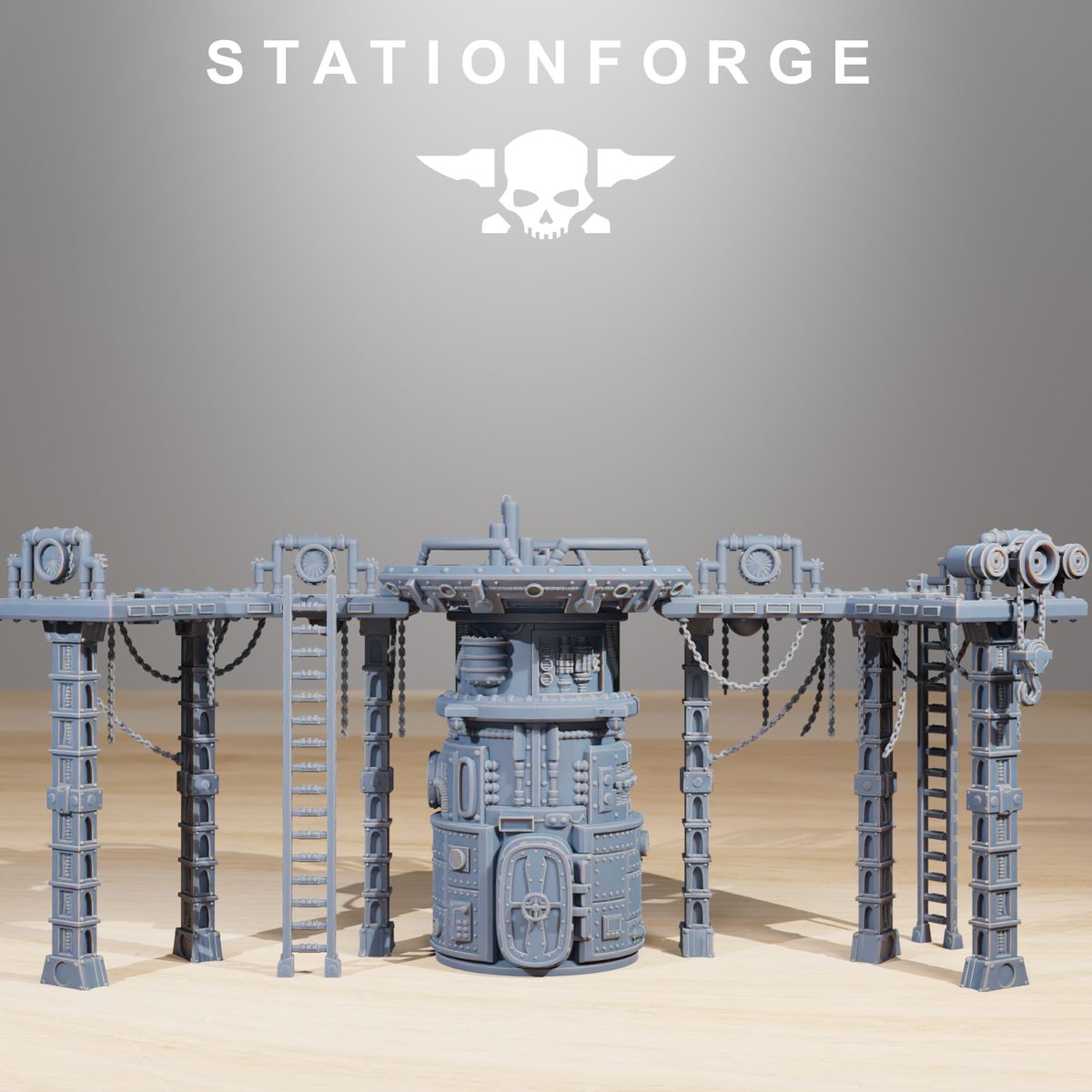 Scavenger Factory Terrain (Sculpted by Stationforge)