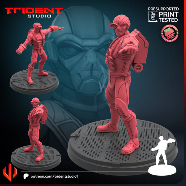 Hydra Grenadier (Fan art sculpted by Trident Studio) (Crisis Protocol Proxy/Alternative)