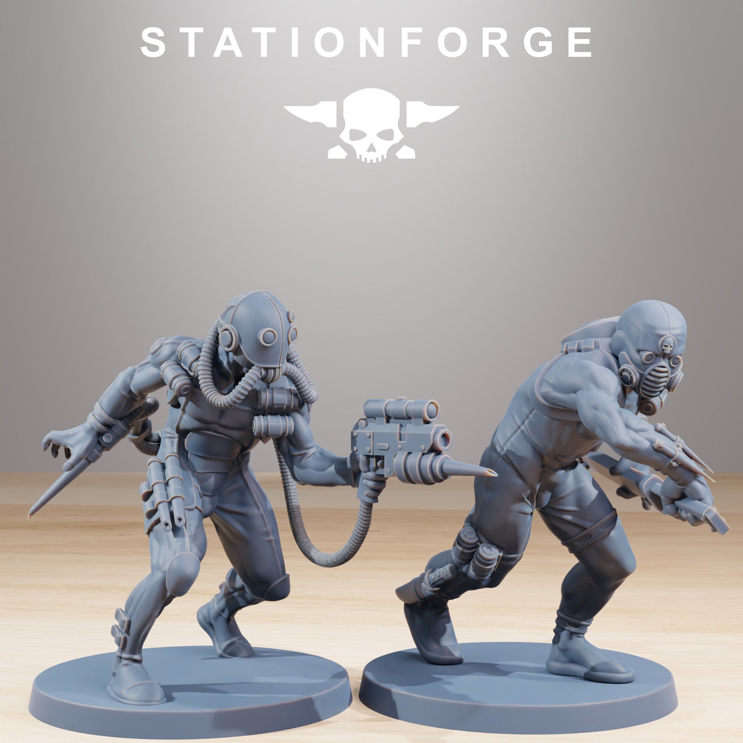 GrimCorp Bounty Hunters - set of 10 (sculpted by Stationforge)