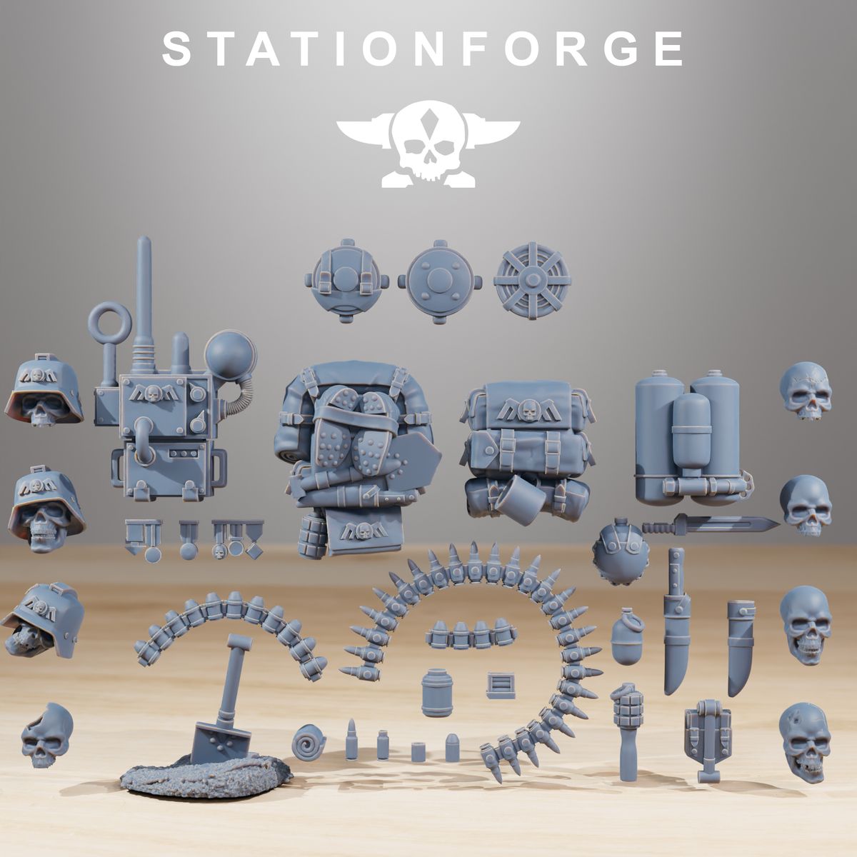 GrimGuard Bits 1 (Sculpted by Stationforge)