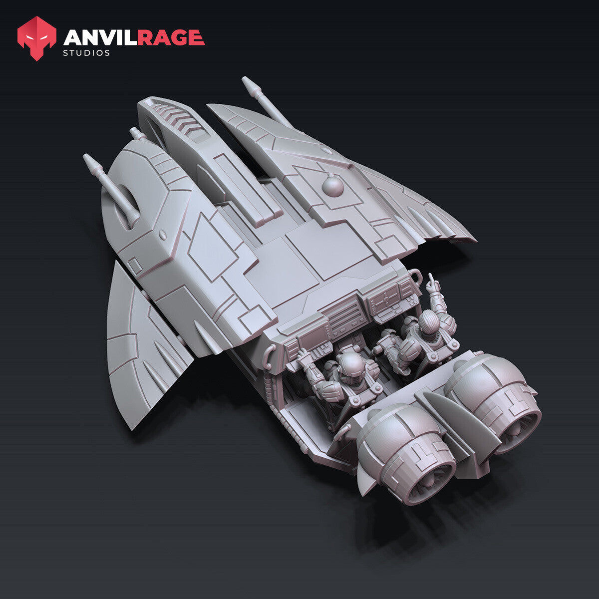 Manta Speeder, side view