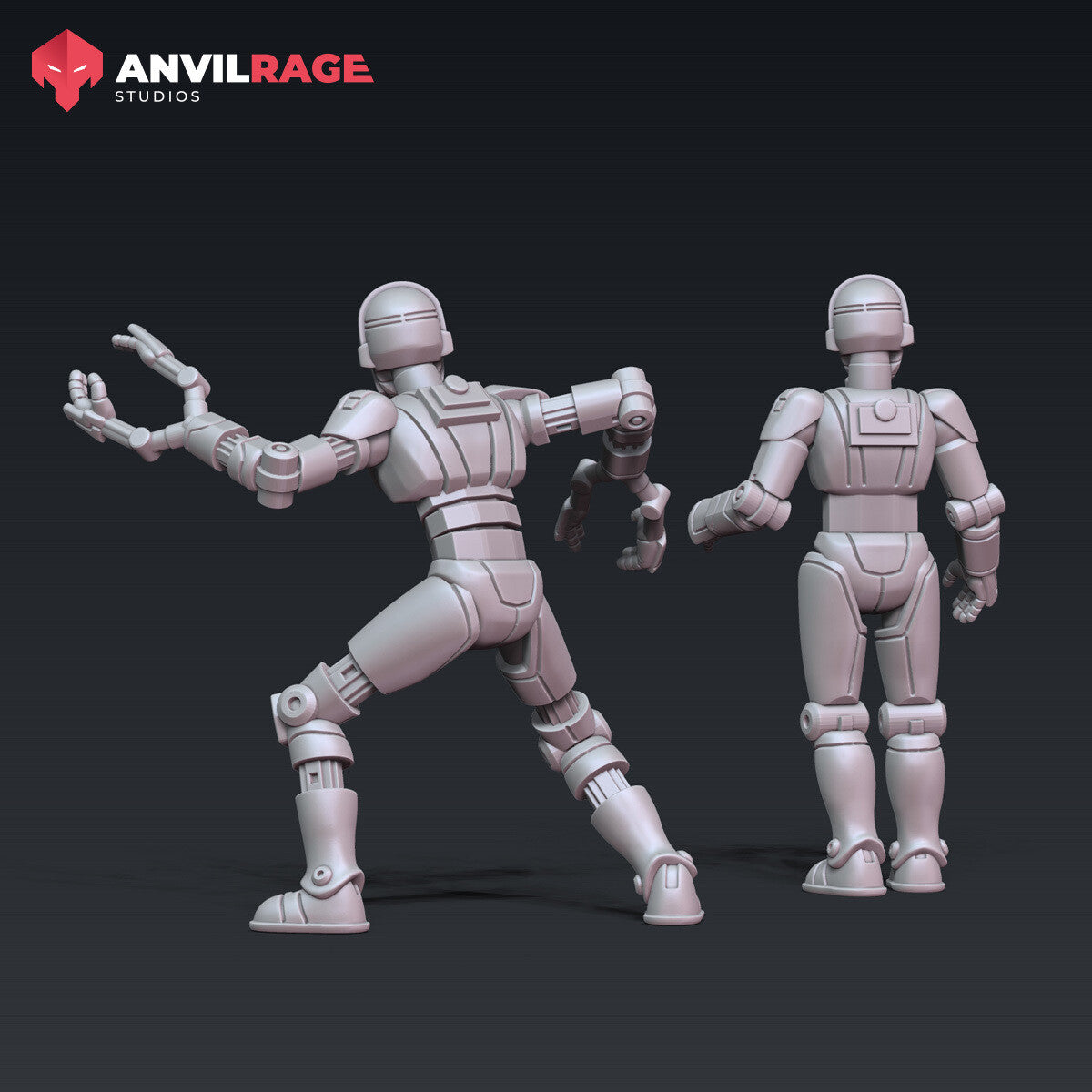 Spy Droid miniatures alternate view