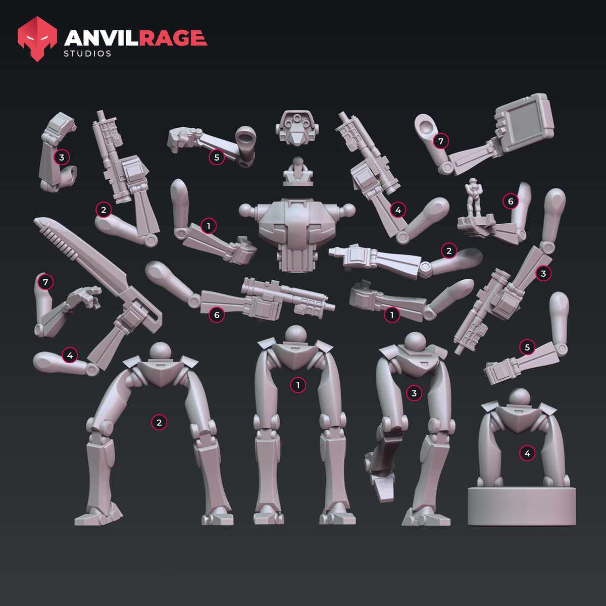 ST-Droid miniature kit, side view