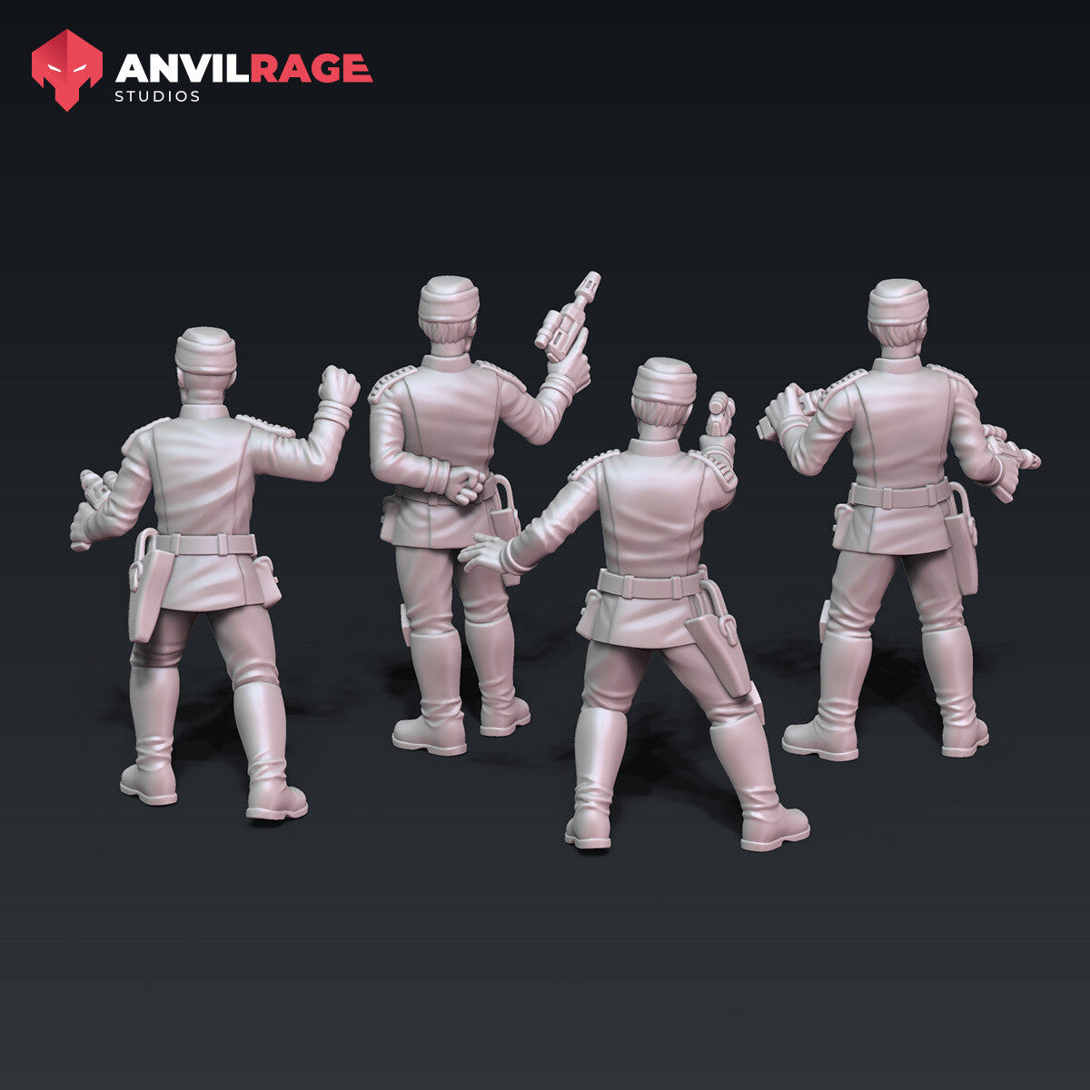 Dark Side Officers miniatures, alternate view