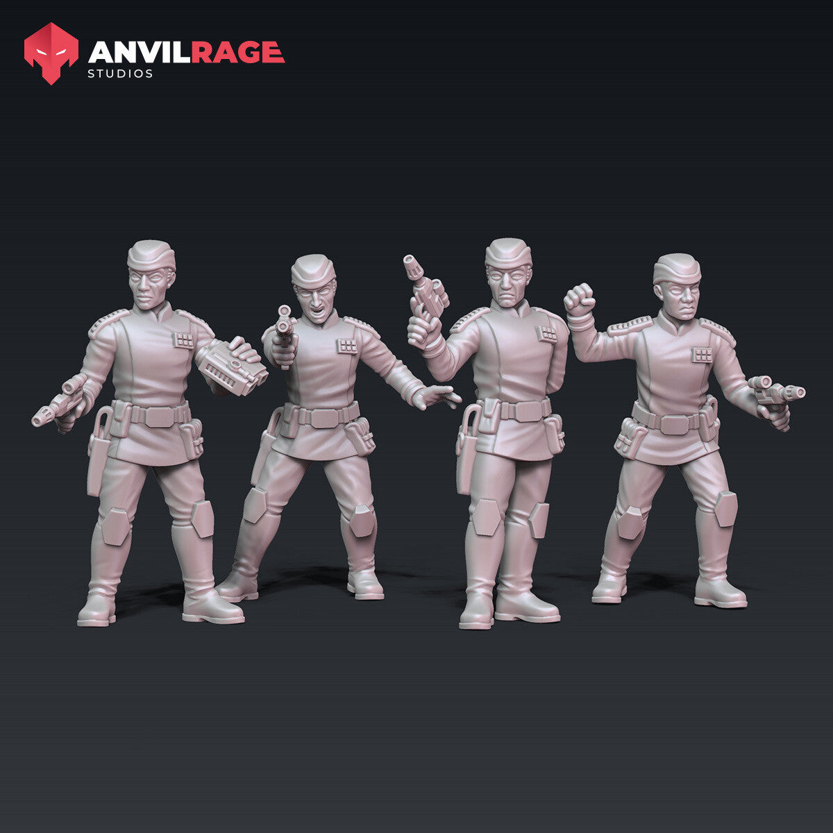 Dark Side Officers set of four miniatures