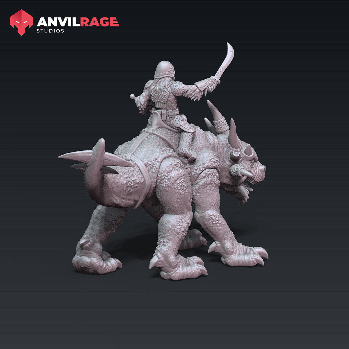 Furry Dragon Rider, alternate view