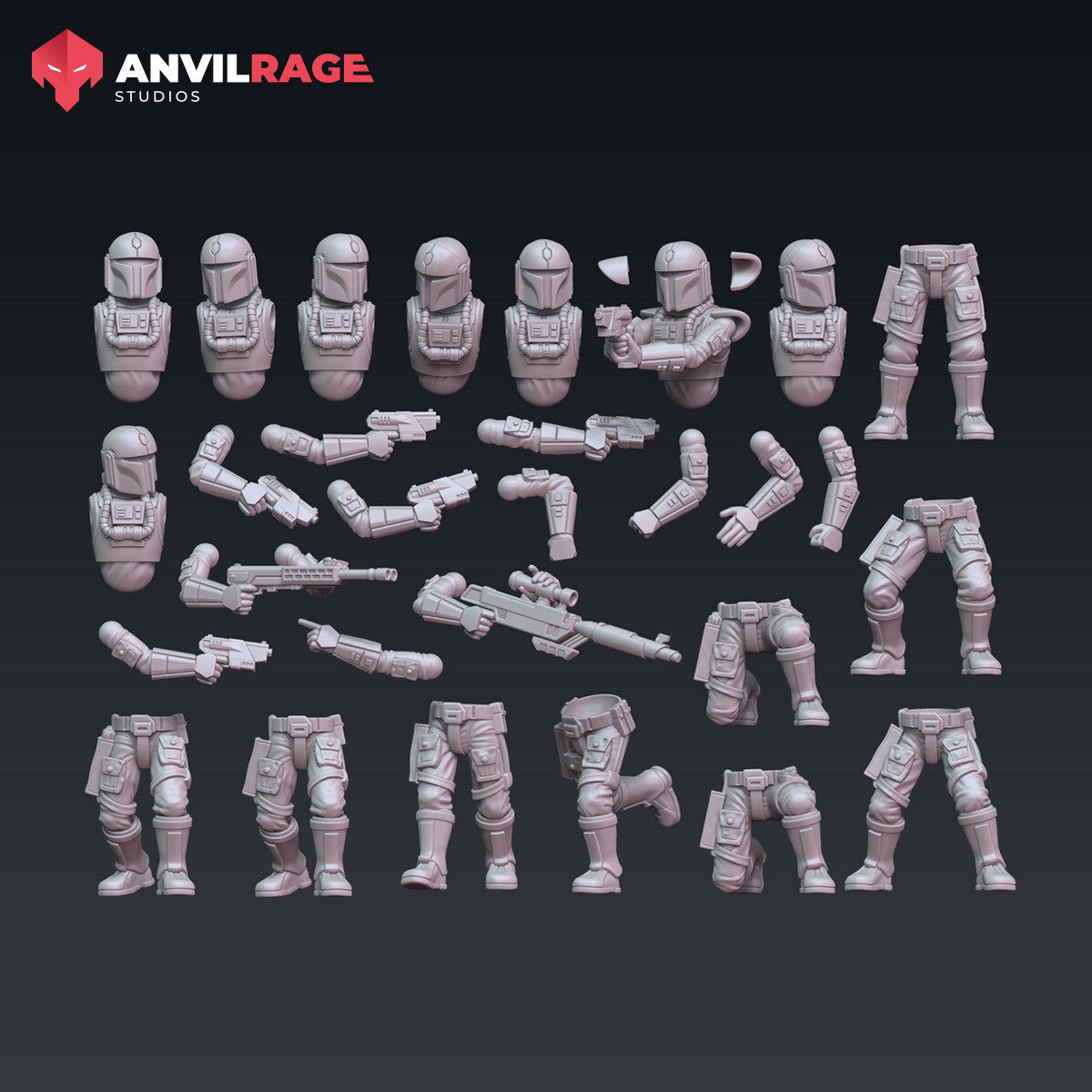 Skull Squadron Pilots (Sculpted by Anvilrage Studios)