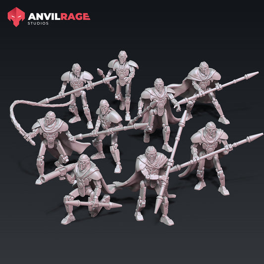 Guardian Droids set of 9 miniatures