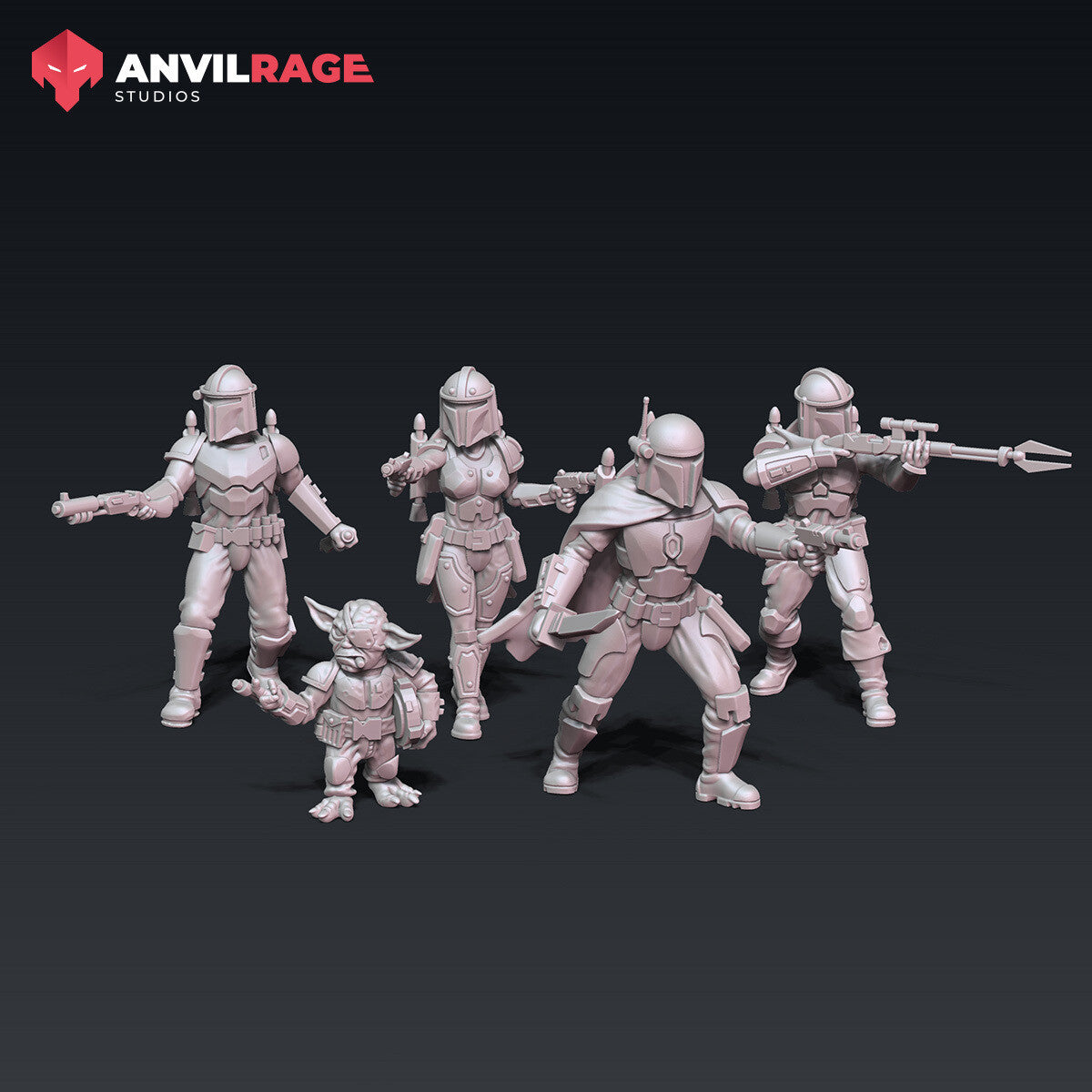 Mercenary Party set of 5 miniatures