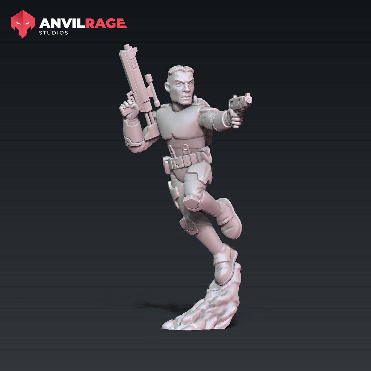 Super Mercenary Leader miniature