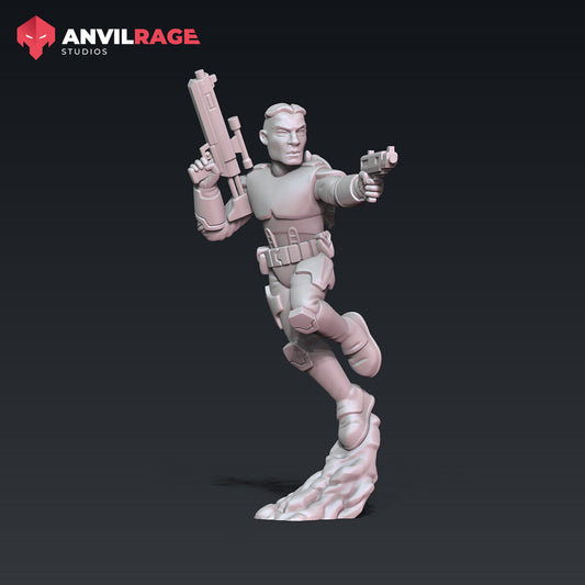 Super Mercenary Leader miniature