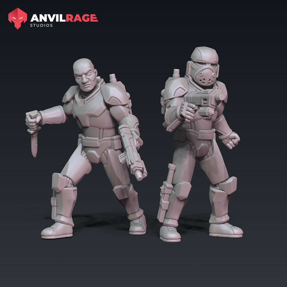 BB Smasher miniatures, alternate view