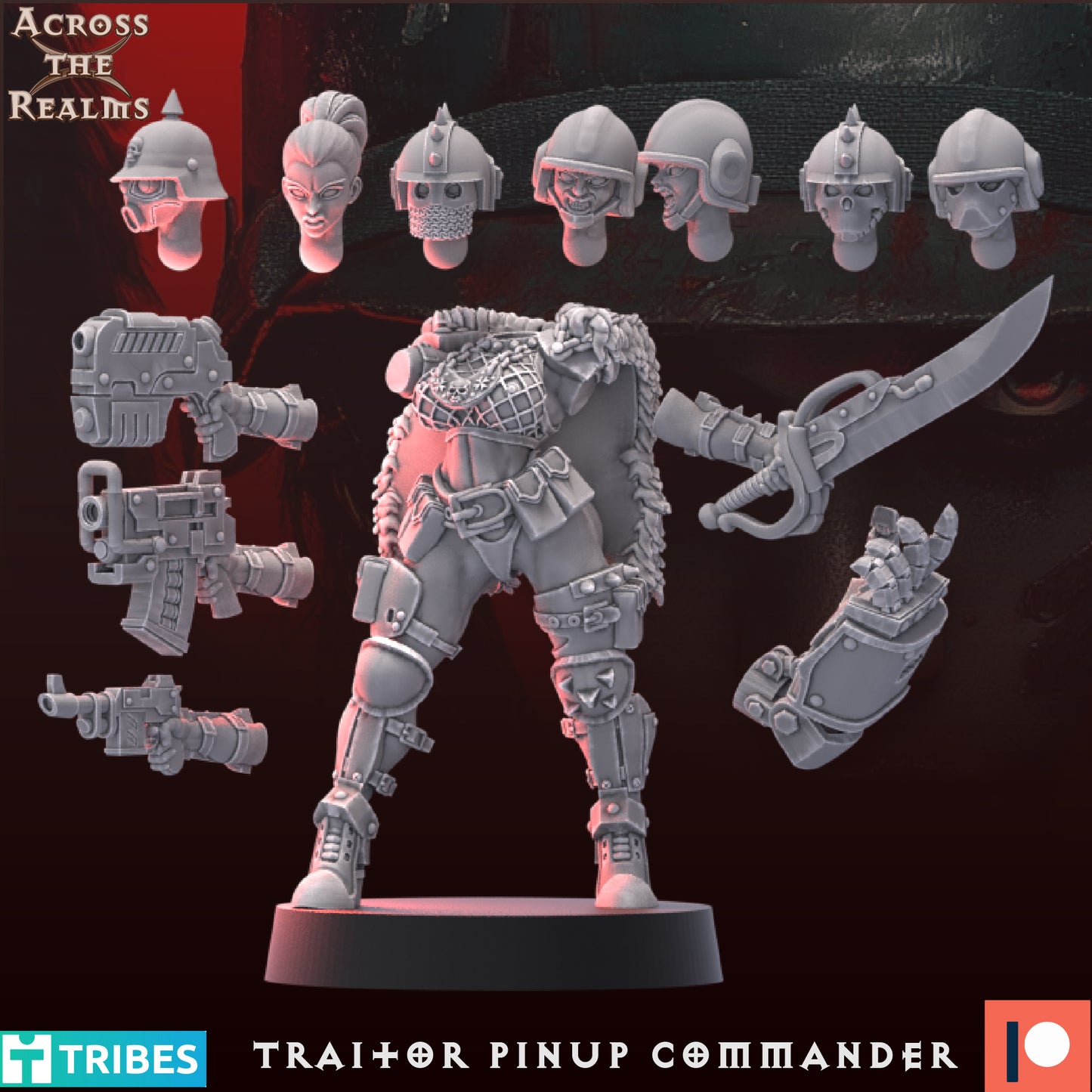 Traitor Pinup Commander (Sculpted by Across the Realms)