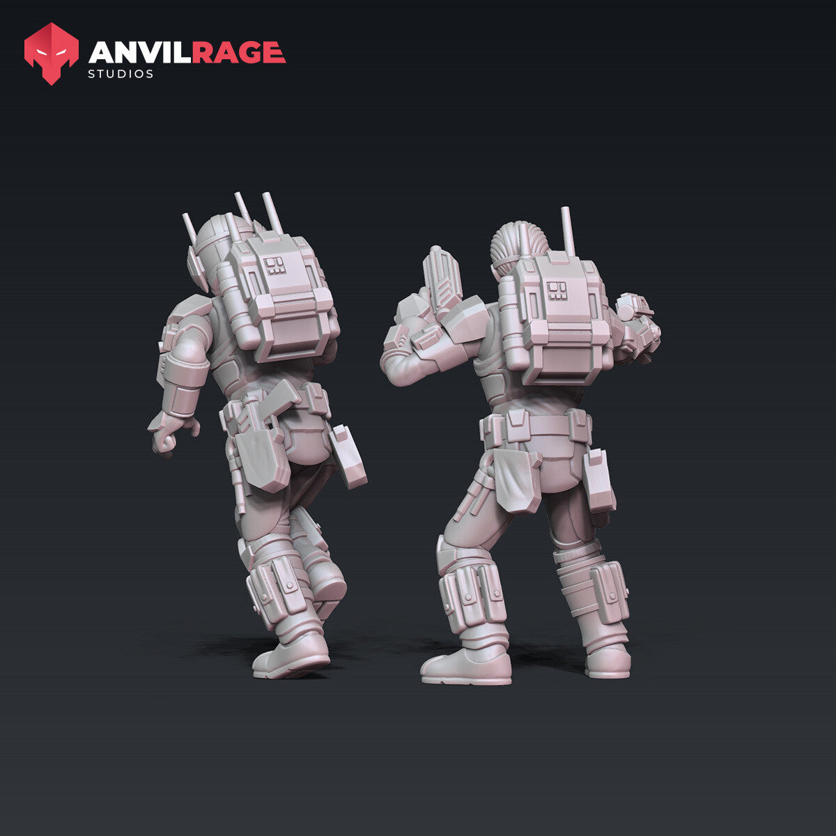 BB Team miniatures, alternate view