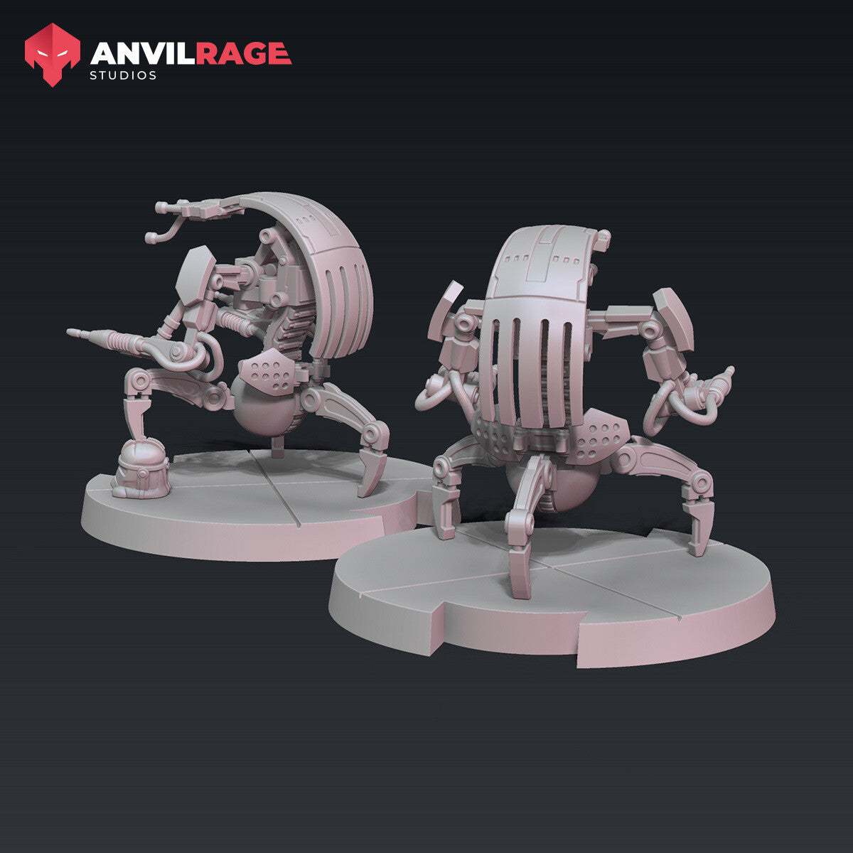 Shield Droids miniature kit, alternate view