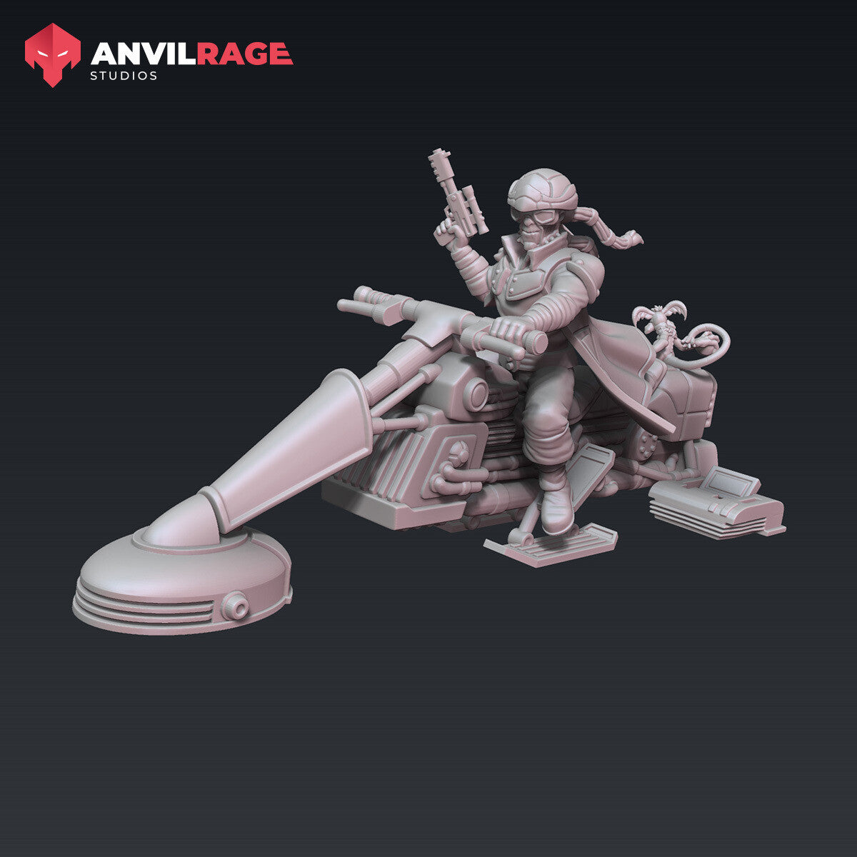 Pirate Leader on Bike miniature
