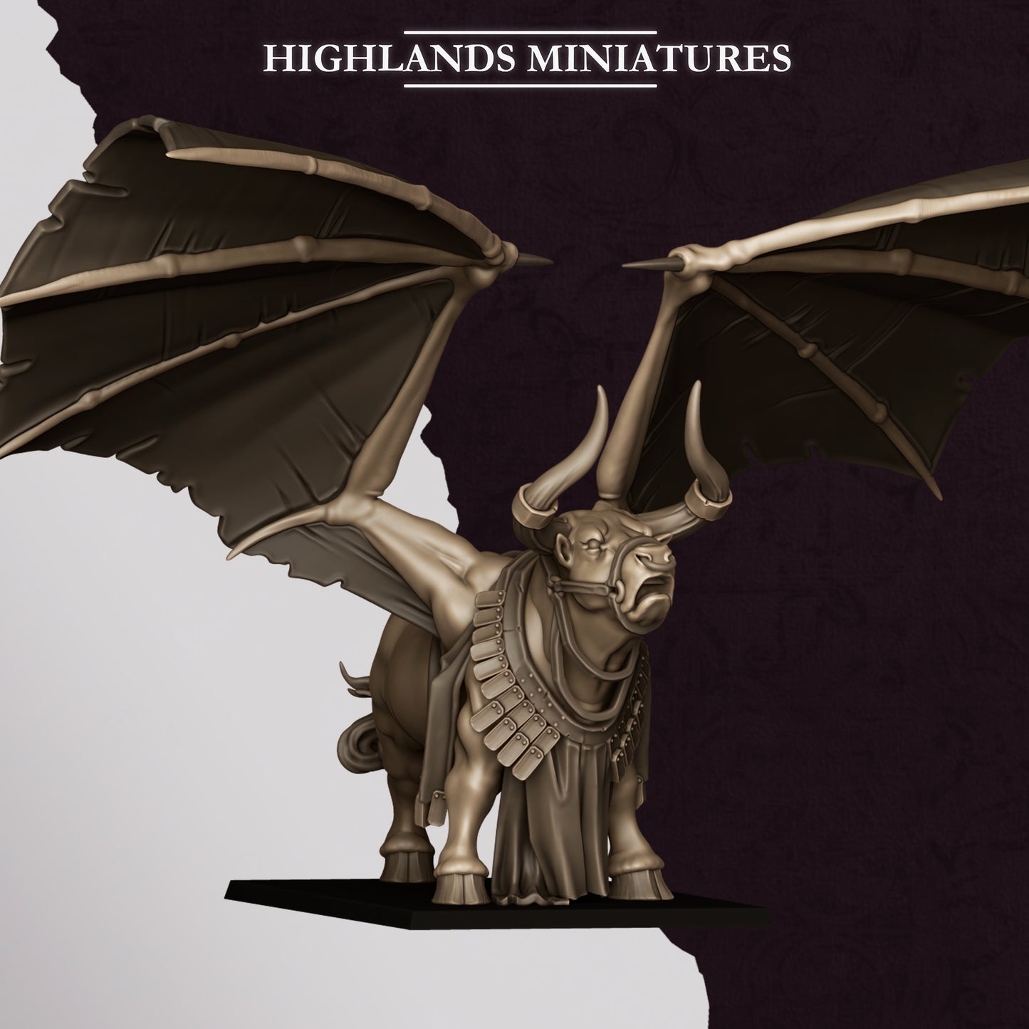 Marduk Bull miniature (Sculpted by Highland Miniatures)