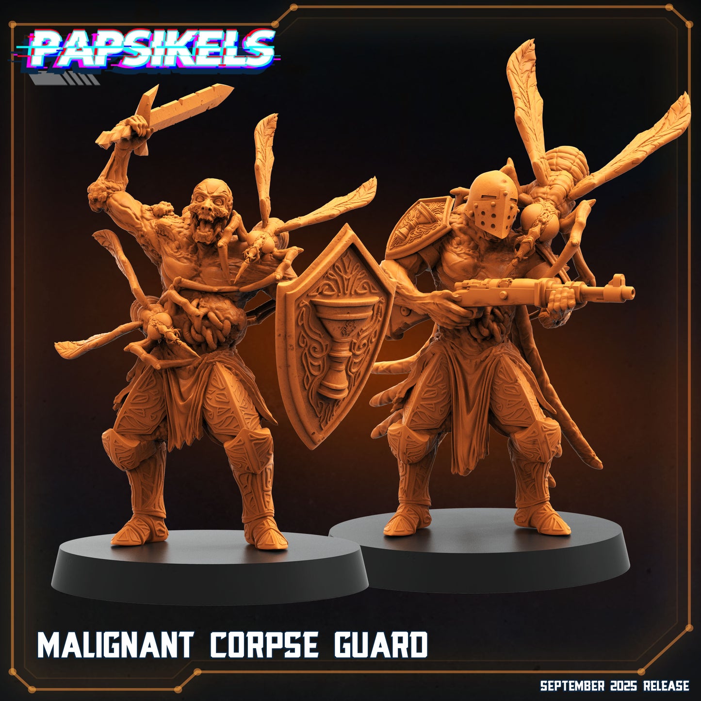 Malignant Corpse Guard - set of 2 (Sculpted by Papsikels)