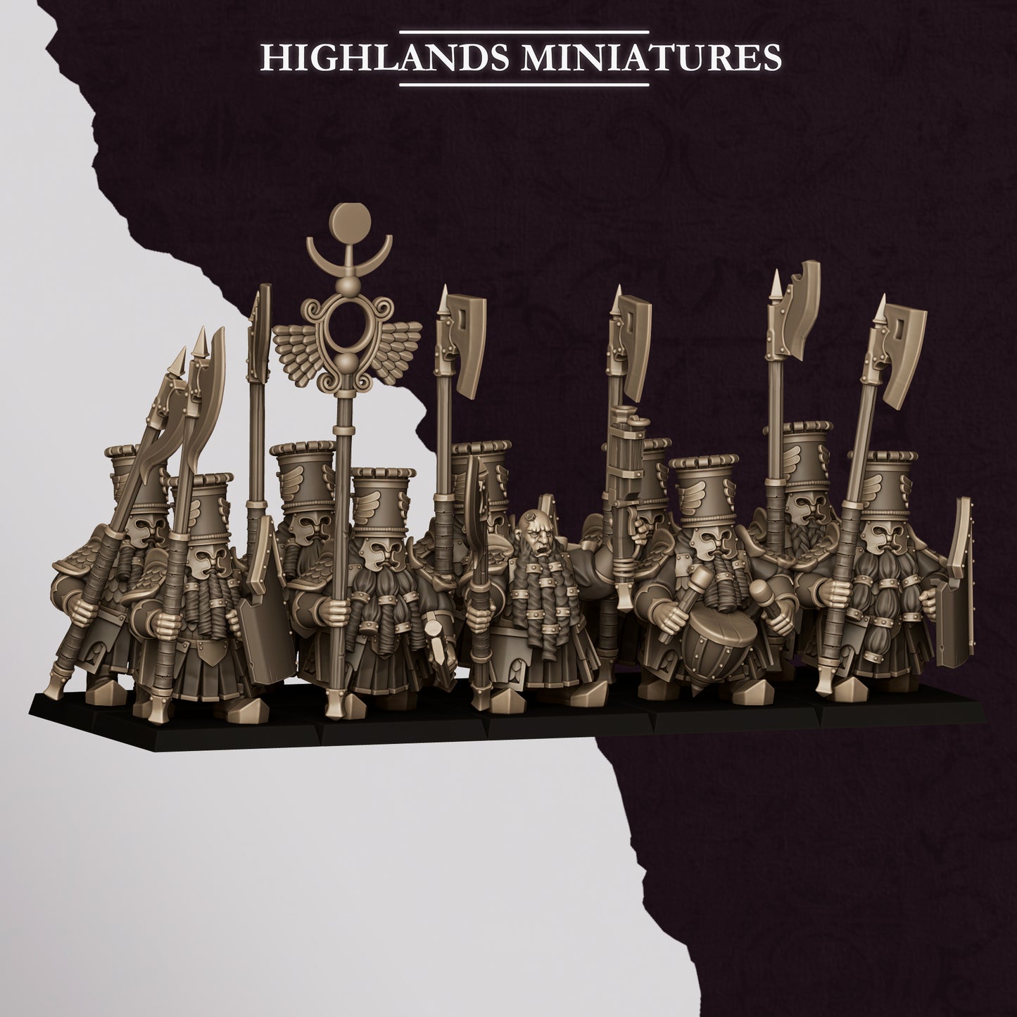 Sons of Marduk Heavy Guard miniature - set of 10 (Sculpted by Highland Miniatures)