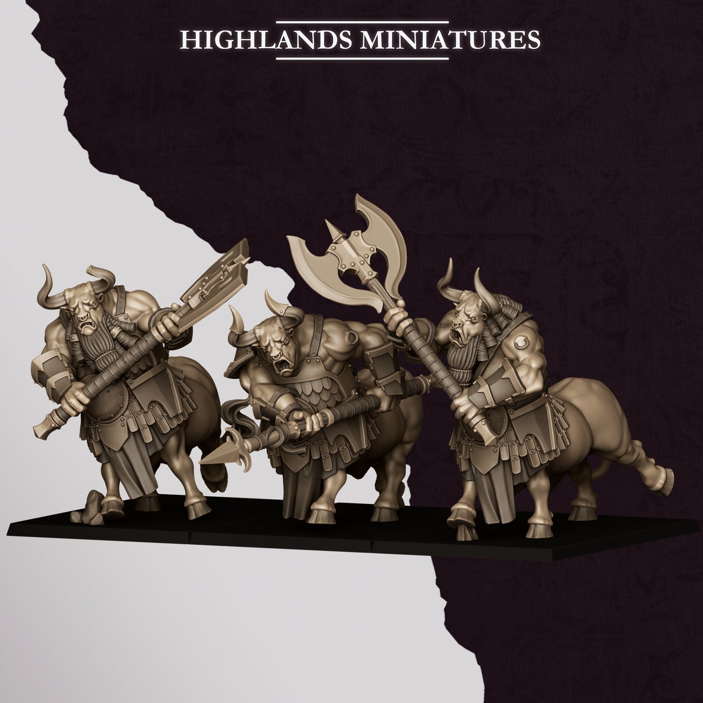 Marduk Minotaurs - set of 3 (Sculpted by Highland Miniatures)