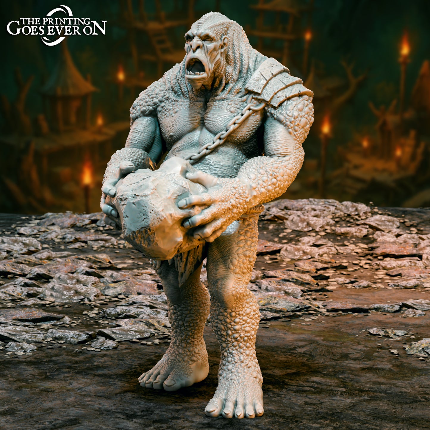 Mountain Giants - 1 model (Sculpted by Printing Goes Ever On)