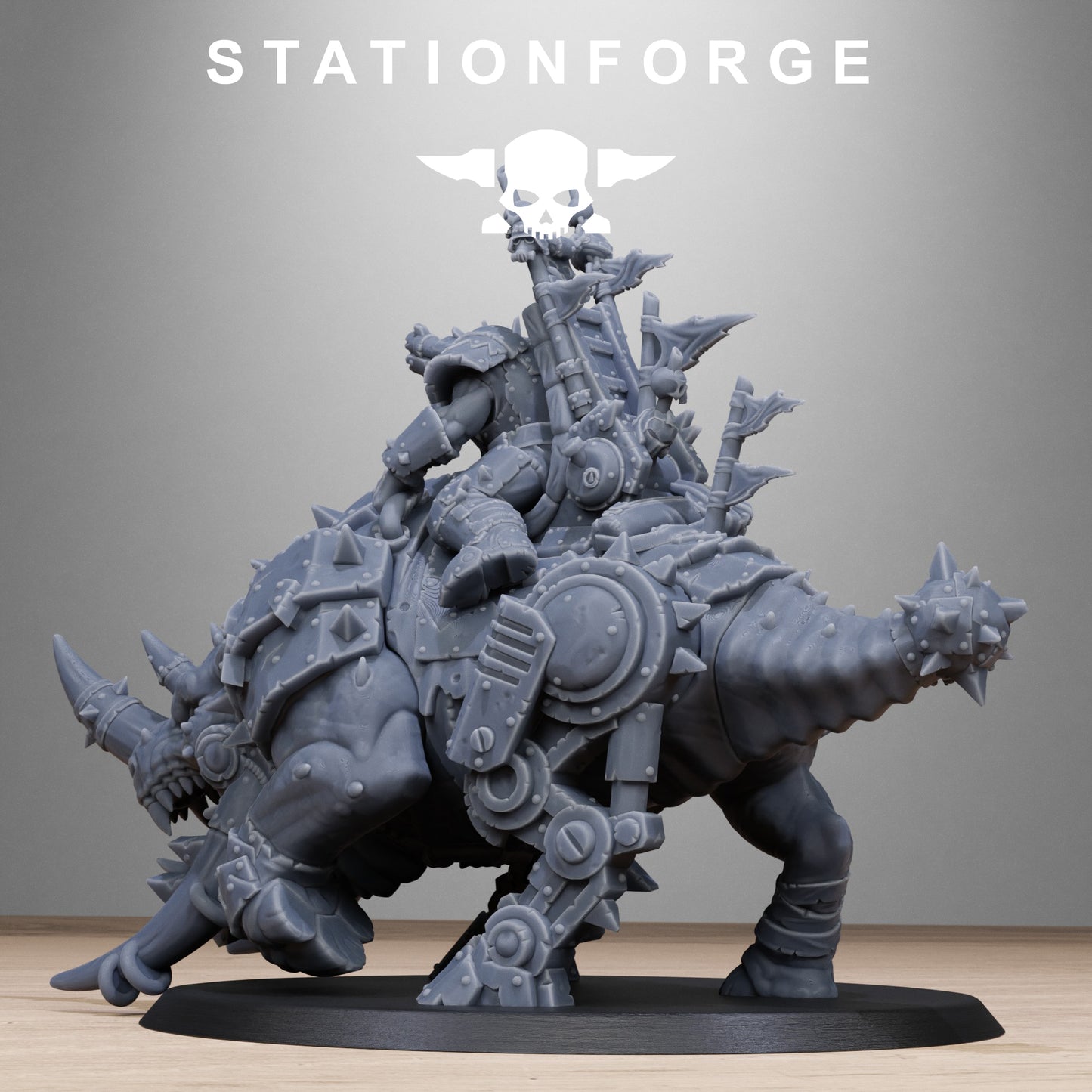 Orkaz Brast Rider Warlord (Sculpted by Stationforge)