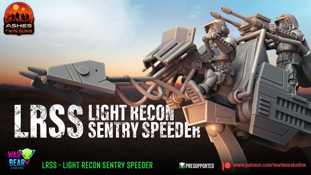 LRSS - Light Recon Sentry Speeder - set of 8 (Sculpted by War Bear Studios)