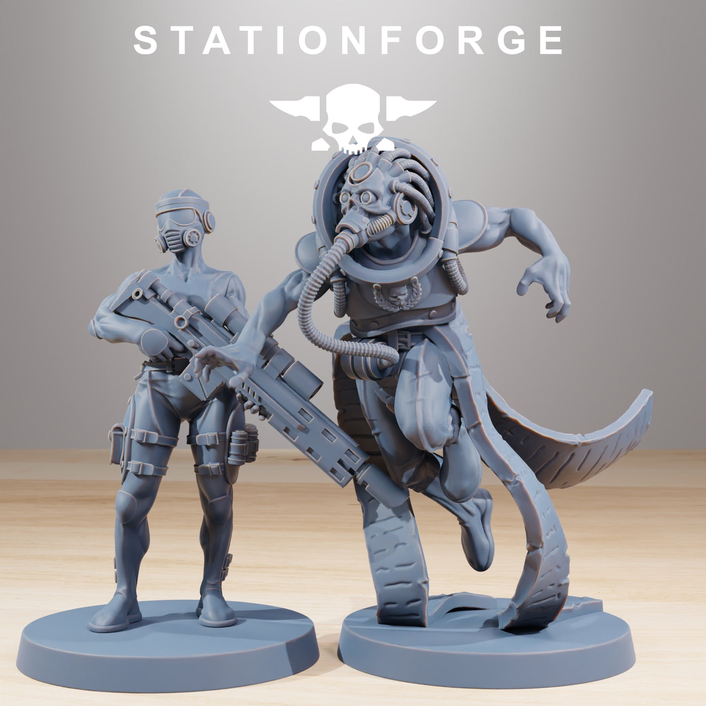 GrimCorp Bounty Hunters - set of 10 (sculpted by Stationforge)