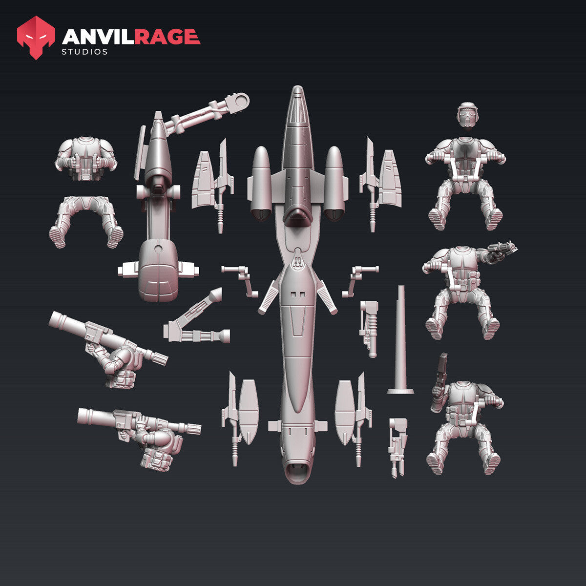 Replicators Recon Speeder, alternate view