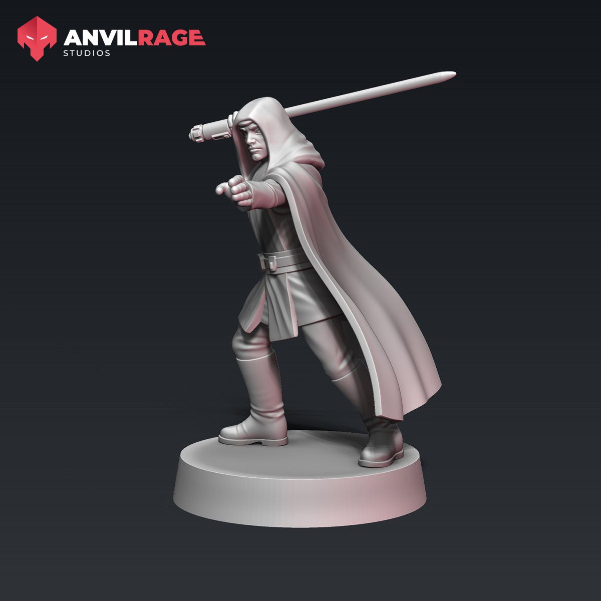 Master Luke action pose, alternate view