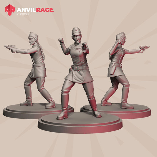 Female Officer 40mm miniature