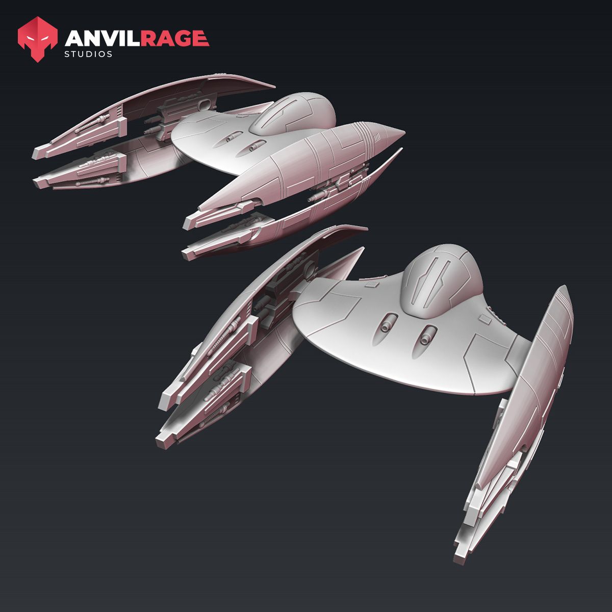Starfighter Droid, side view