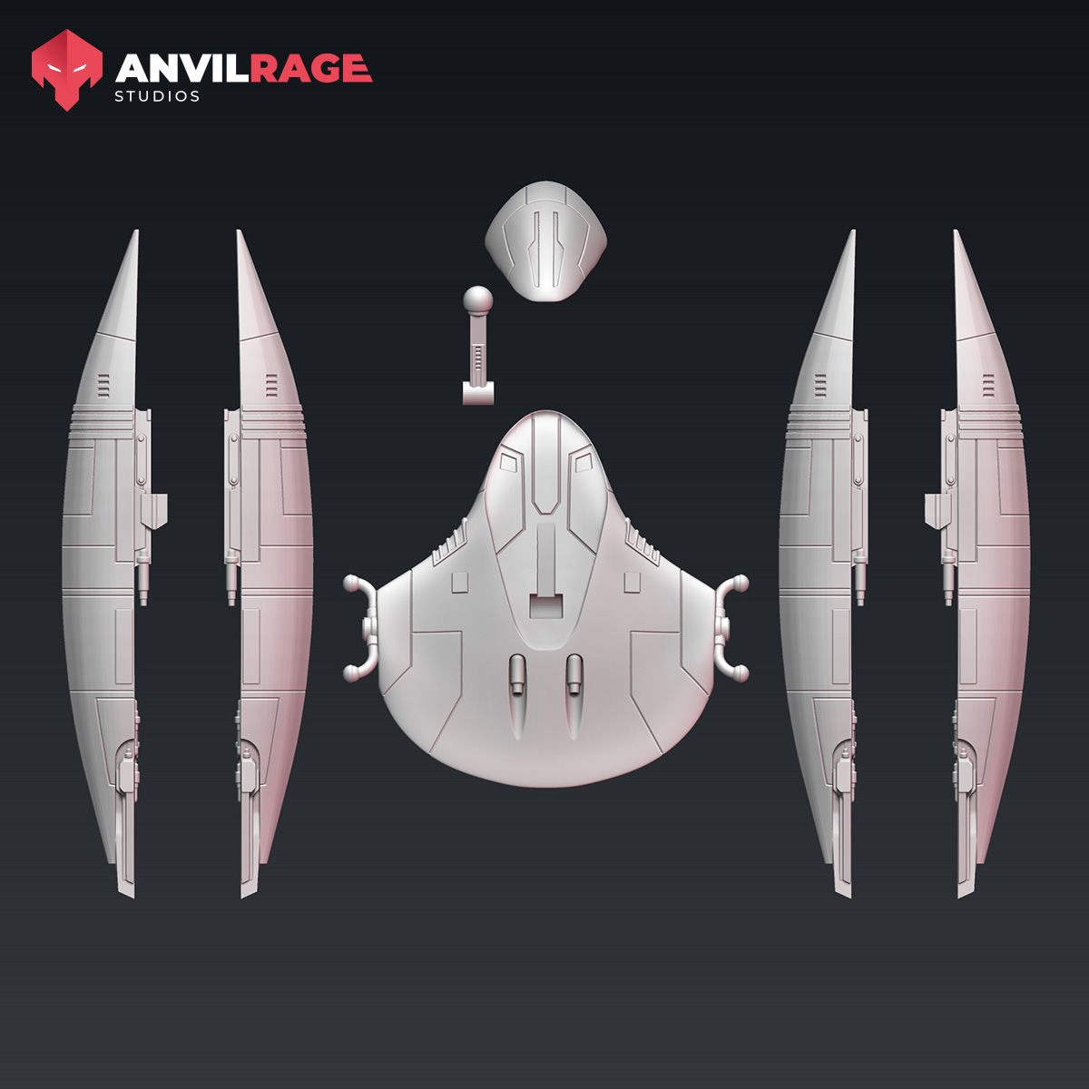 Starfighter Droid, group view