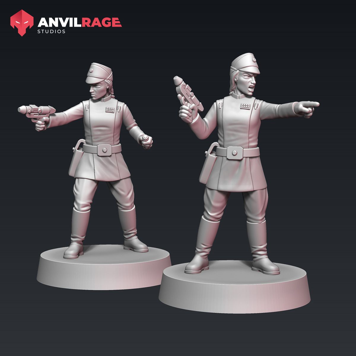 Female Officers set of 2 miniatures
