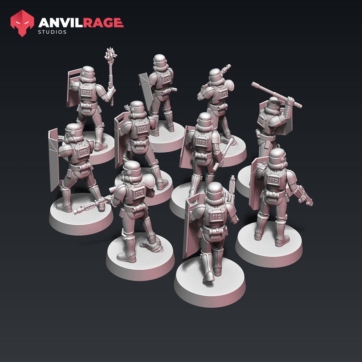 Riot Control squad, group view