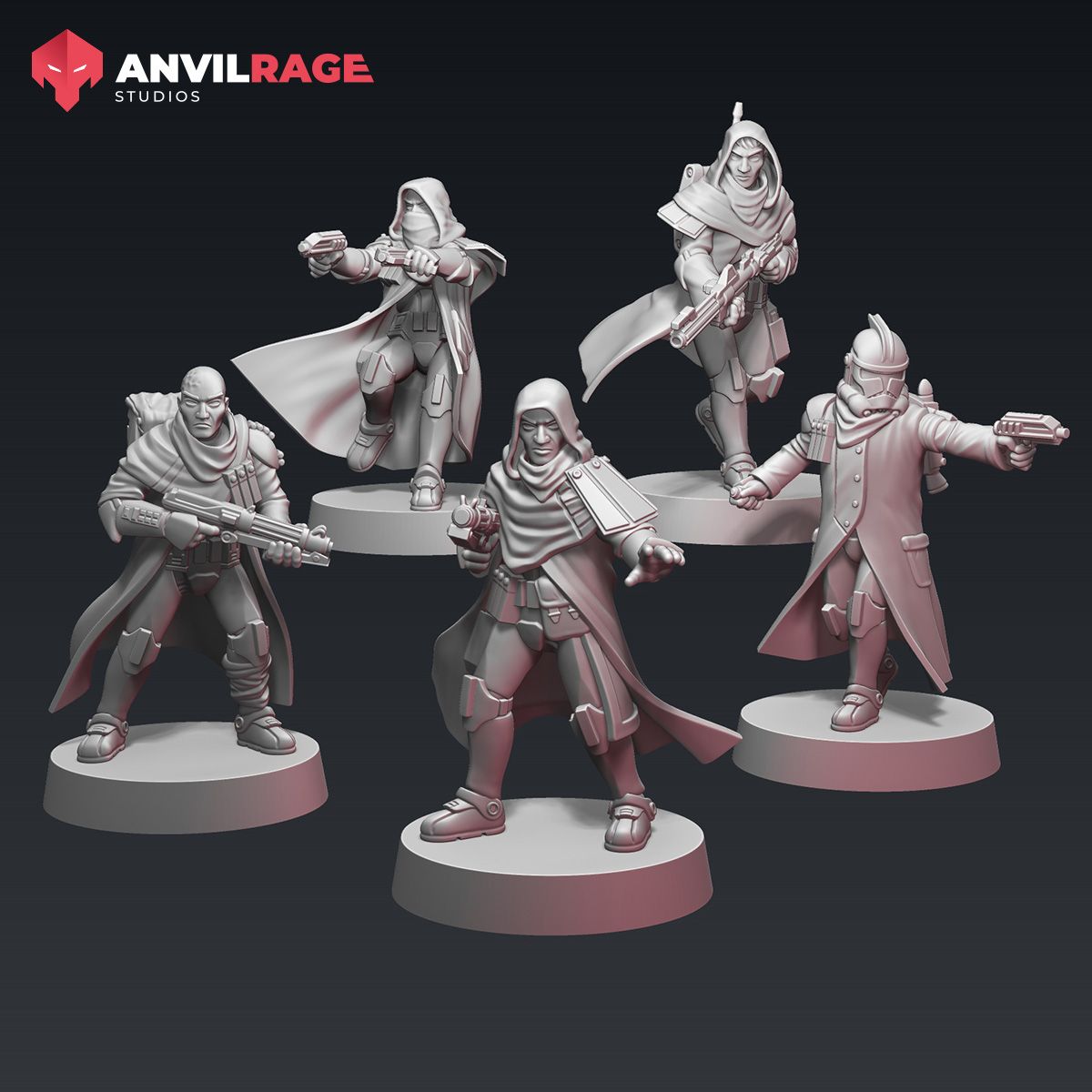 Incognito Replicators set of 5 miniatures