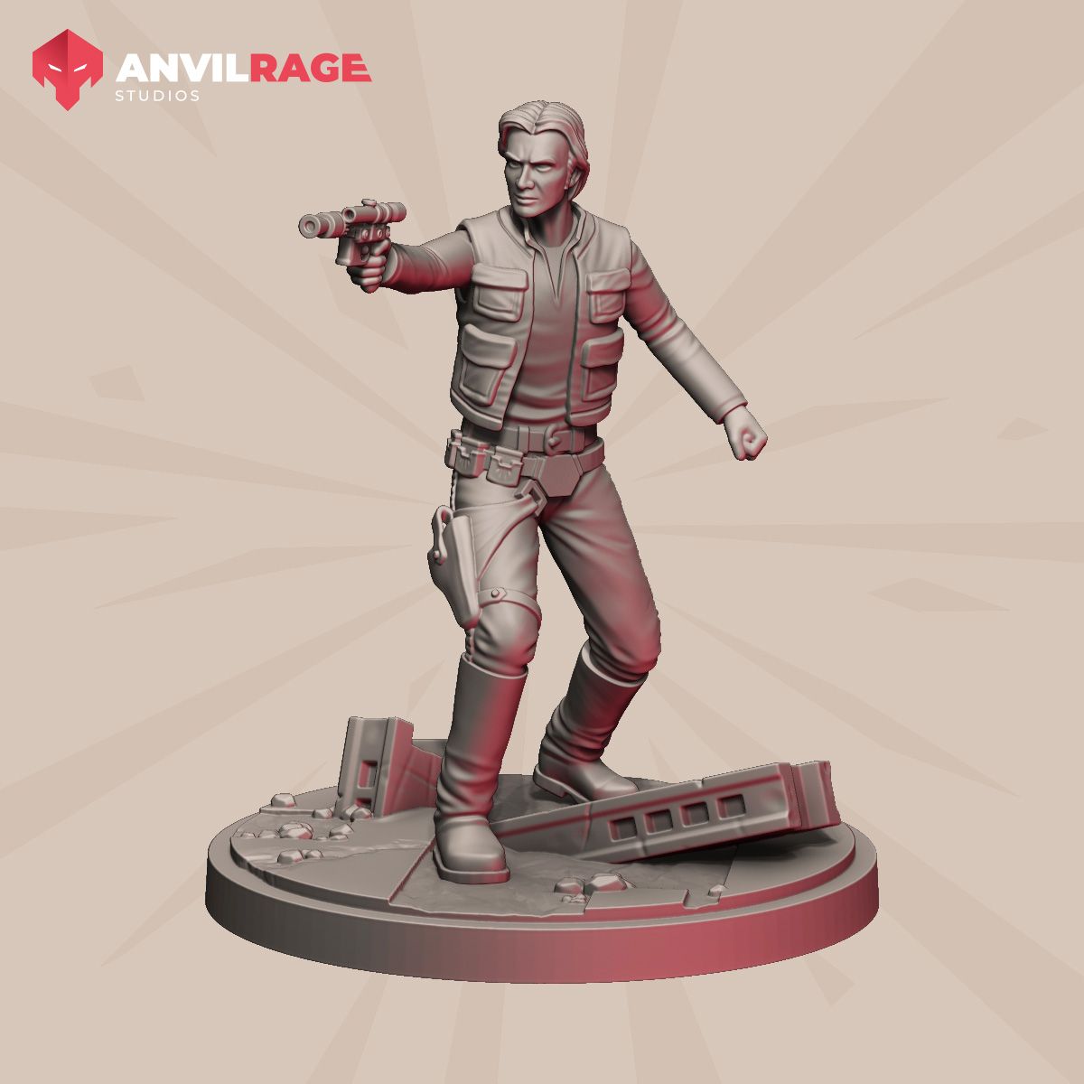 Shattered Hero Smuggler 40mm miniature