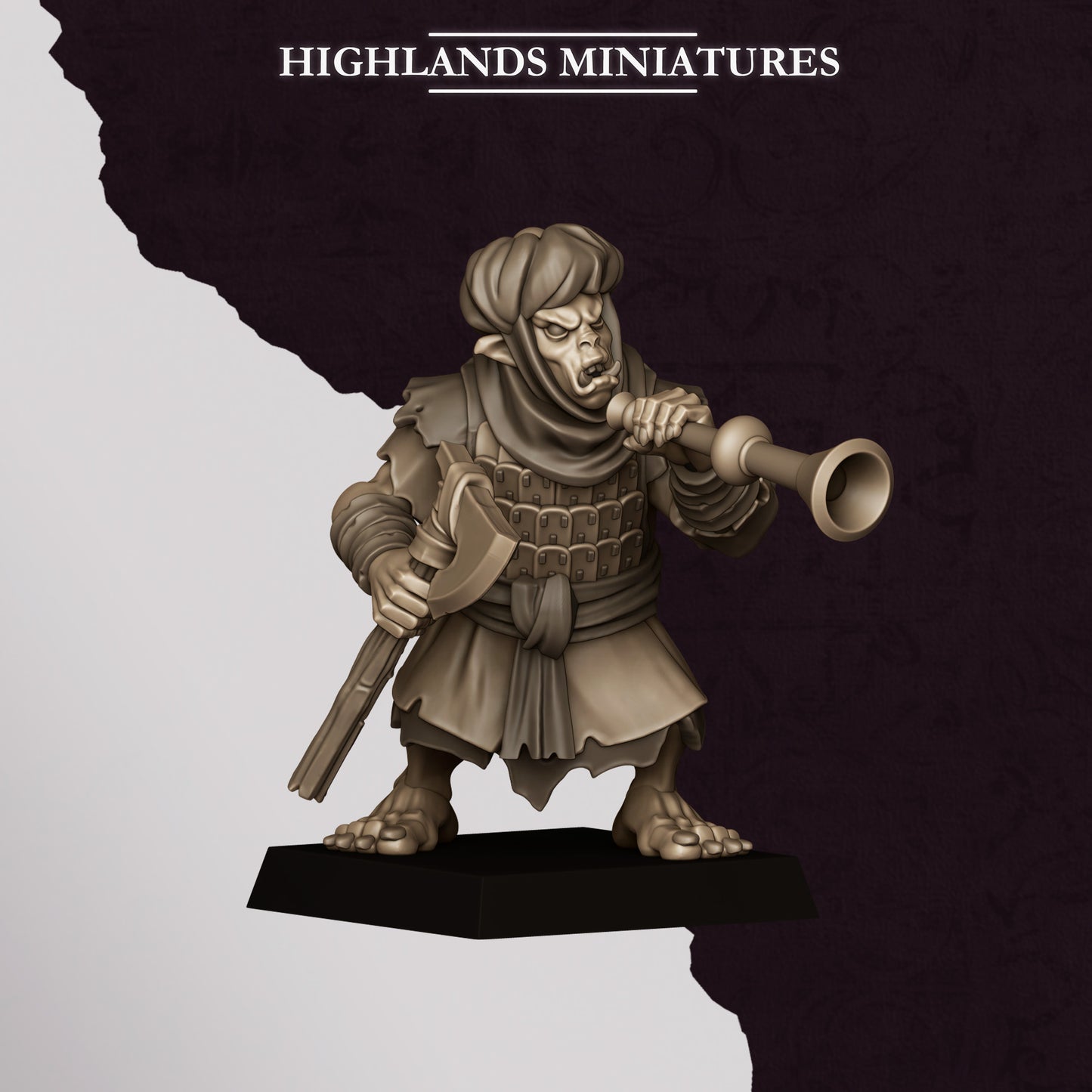 Hobgoblin Warriors miniature (Sculpted by Highland Miniatures)