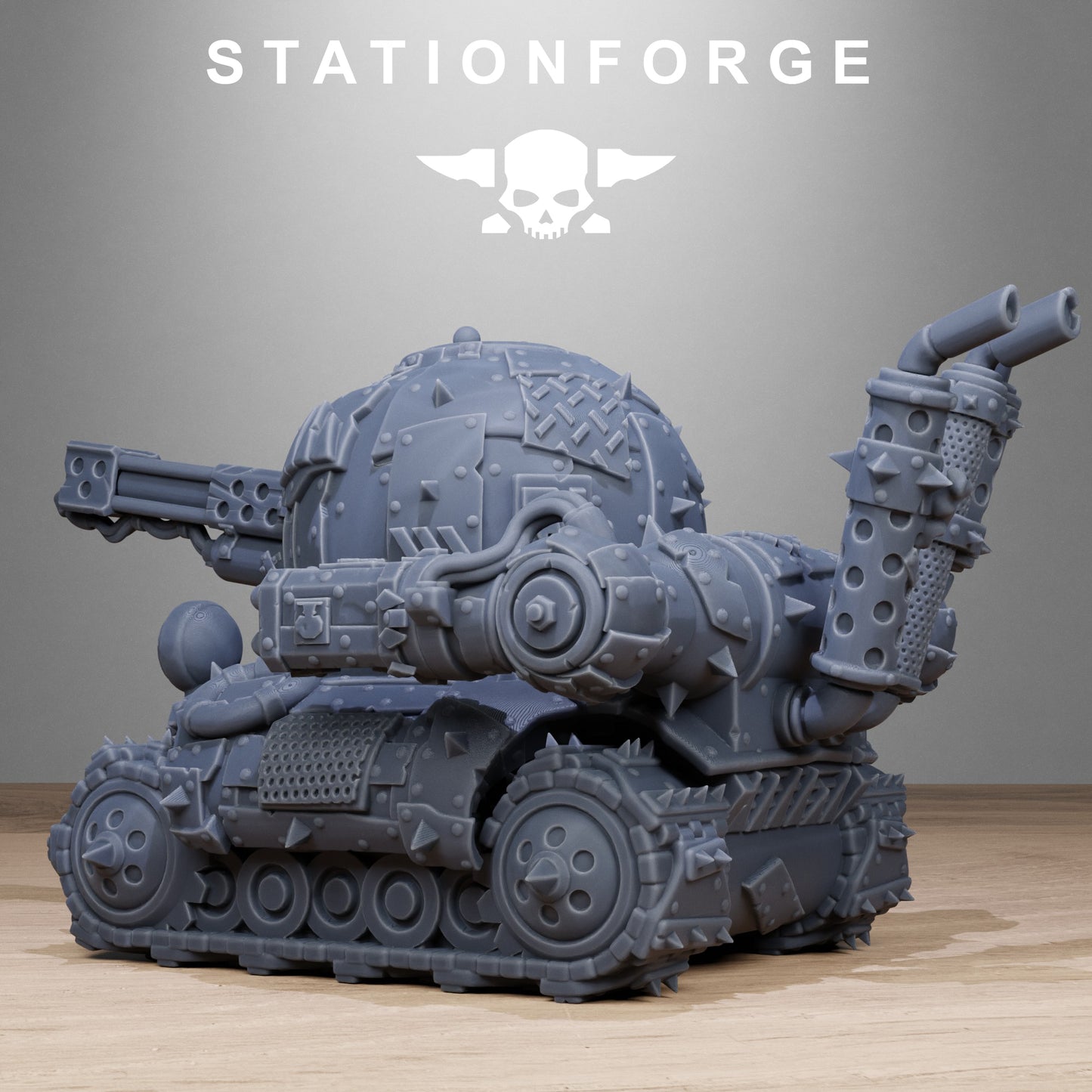 Orkaz Mini Tank - full kit (Sculpted by Stationforge)