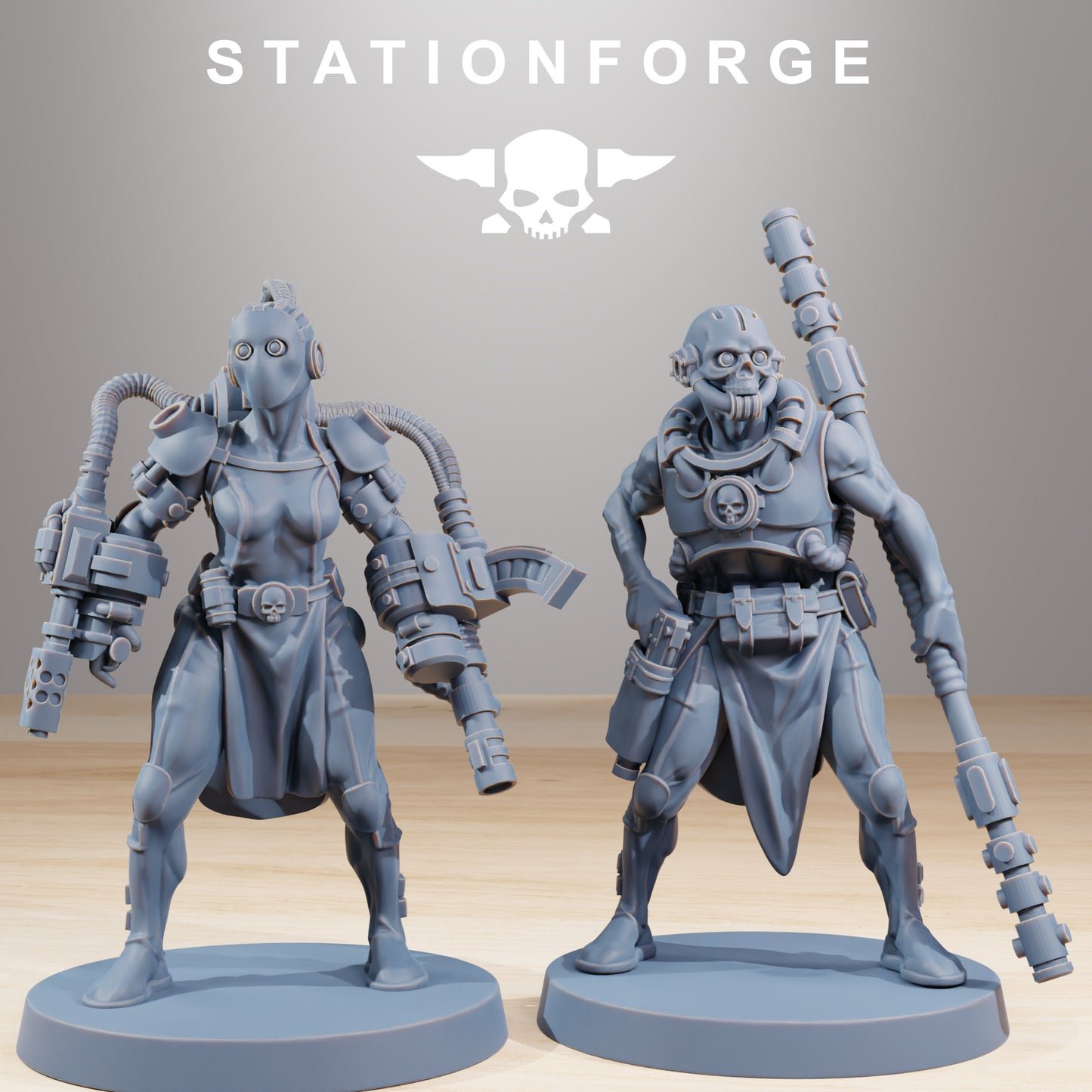 GrimCorp Bounty Hunters - set of 10 (sculpted by Stationforge)