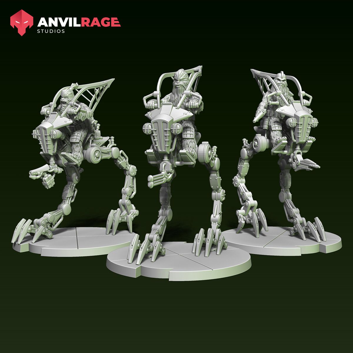 Furry AT-FT Walkers miniatures