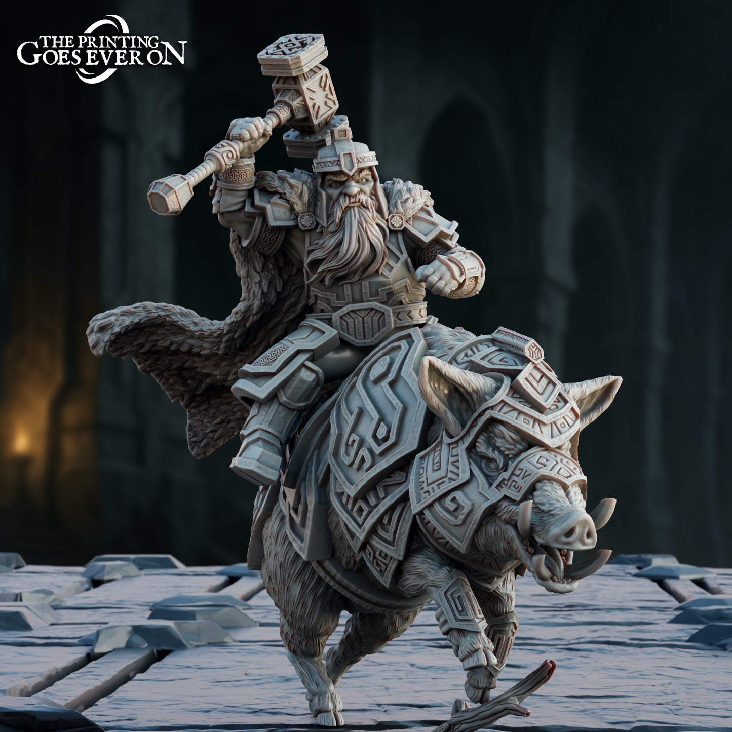 Dorin Ironmark Mounted (Sculpted by The Printing Goes Ever On)