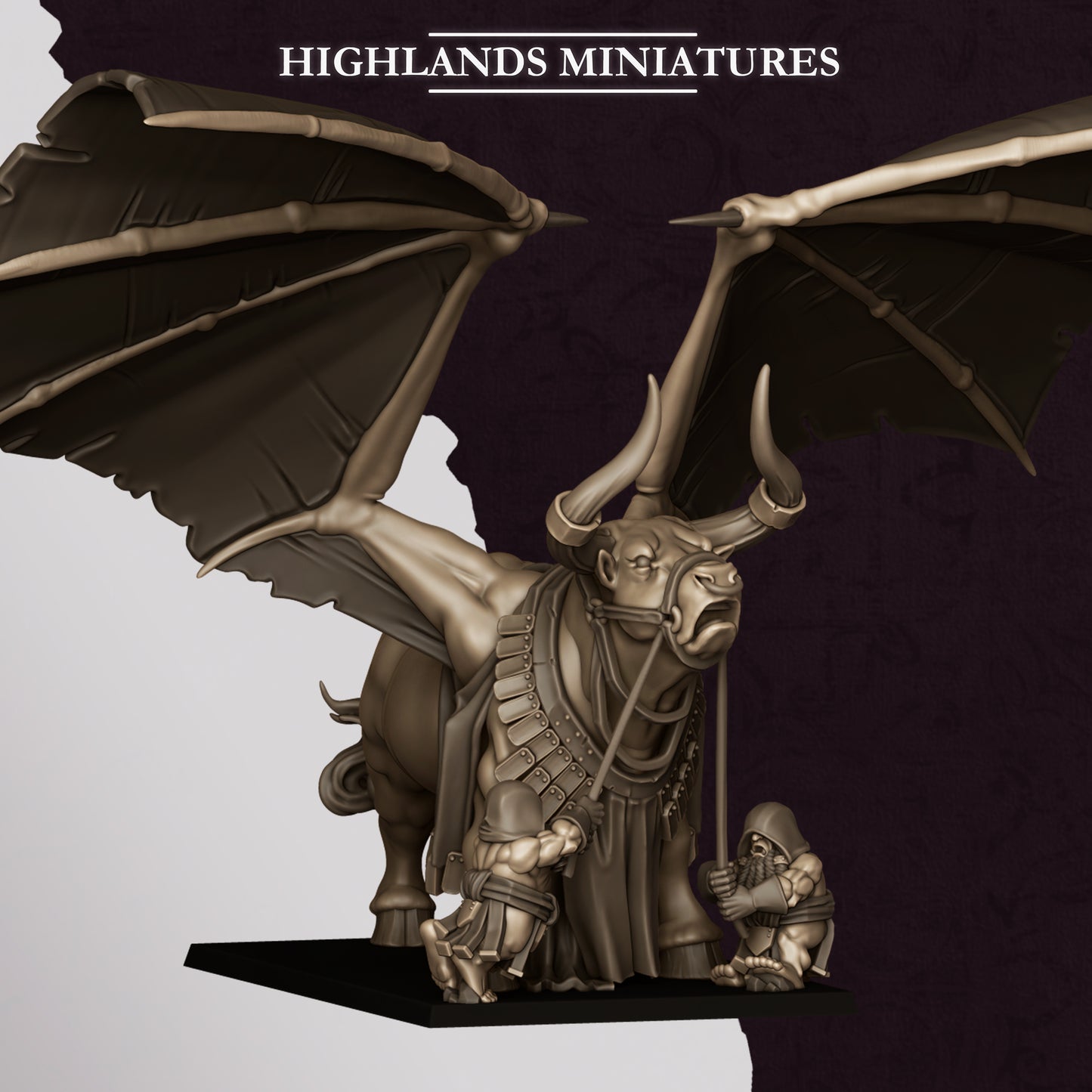 Marduk Bull miniature (Sculpted by Highland Miniatures)