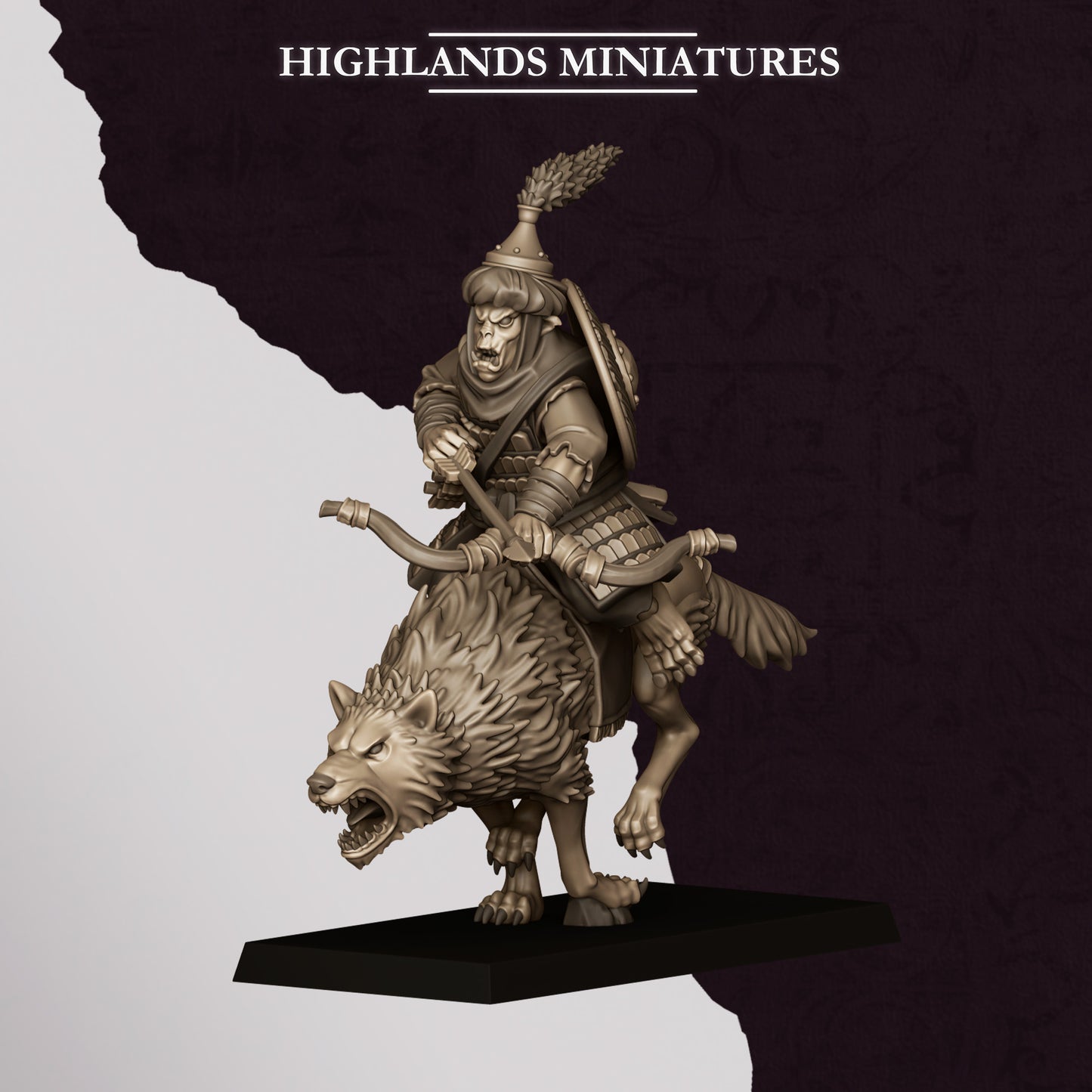 Hobgoblin Riders miniature (Sculpted by Highland Miniatures)