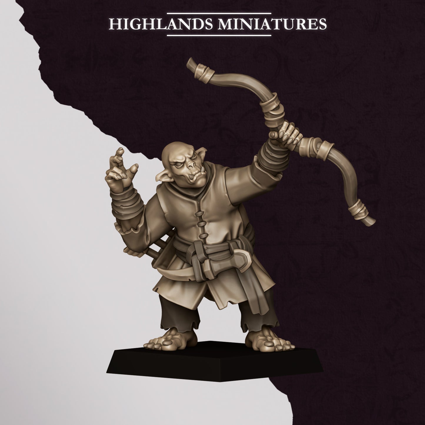 Hobgoblin Archers miniature (Sculpted by Highland Miniatures)
