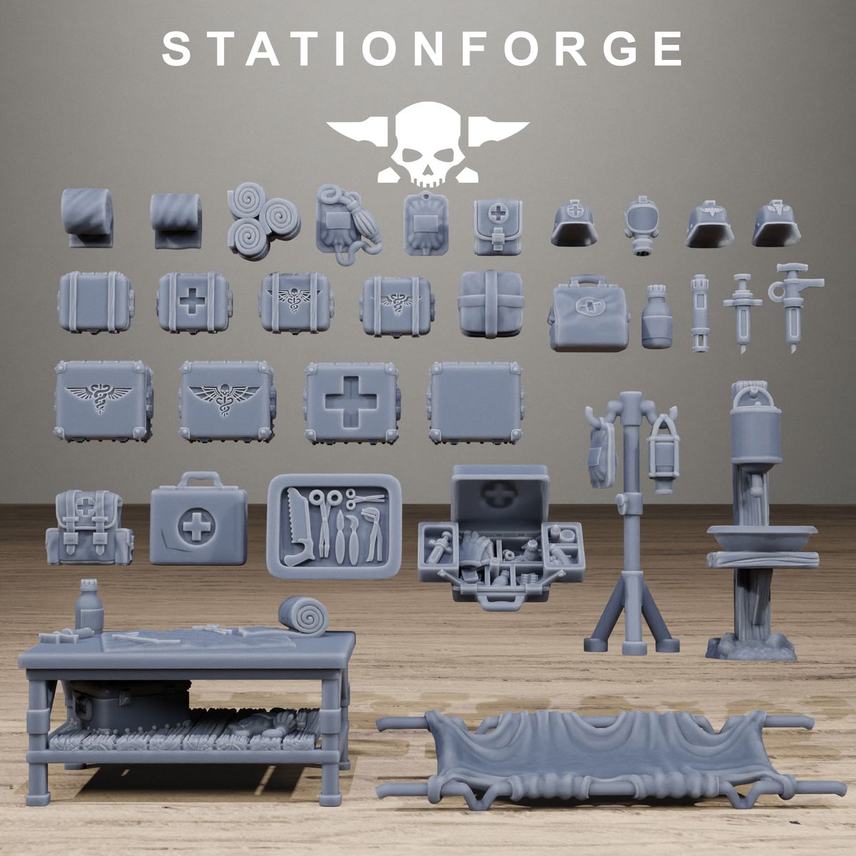 GrimGuard Medical Bits (Sculpted by Stationforge)
