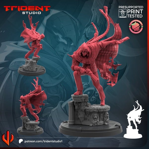 Hood (Rivals) (Fan art sculpted by Trident Studio) (Crisis Protocol Proxy/Alternative)