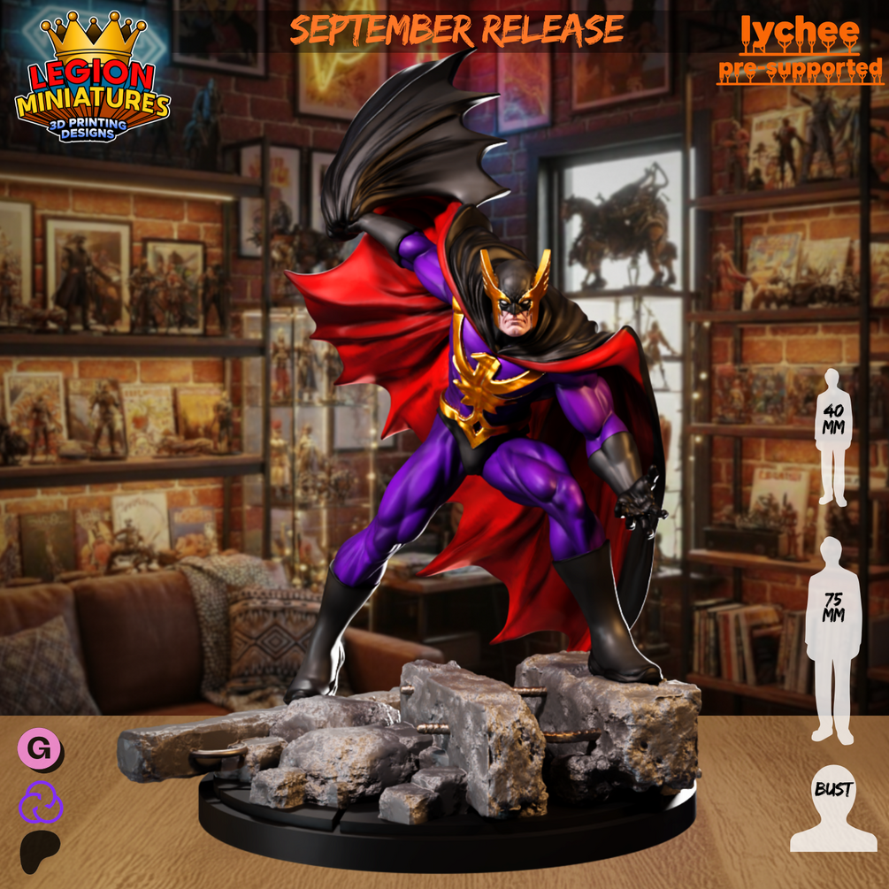 Nighthawk fan-art miniature by Legion Miniatures