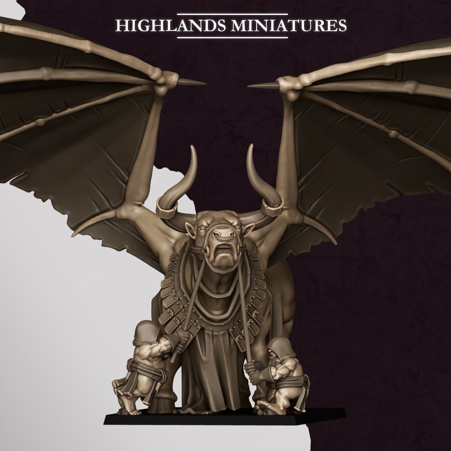Marduk Bull miniature (Sculpted by Highland Miniatures)
